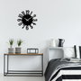 Wallity Enzoclock - S005 Reloj de pared decorativo de metal negro